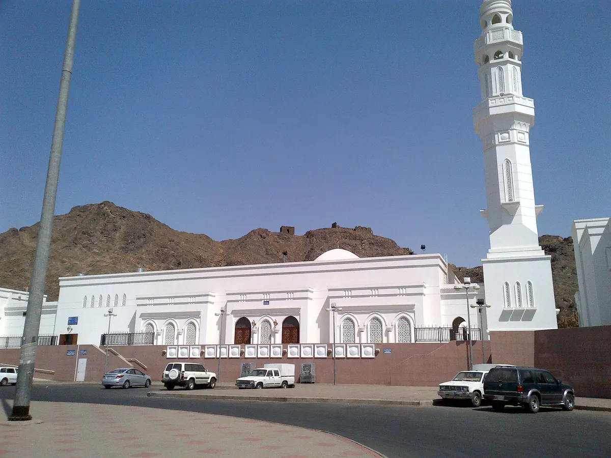The Seven Mosques site beside Mount Sal' in Madinah